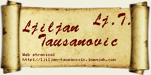 Ljiljan Taušanović vizit kartica